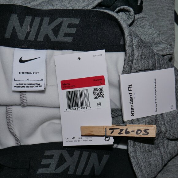 Nike Men's Size L Therma-Fit Sweatpants Gray Joggers Training Athletic NWT - Picture 6 of 9